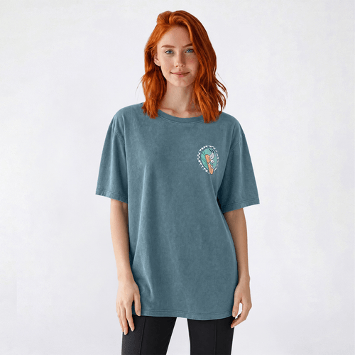 Juniors C-Life Mineral Wash Snoopy Surf Boyfriend Tee